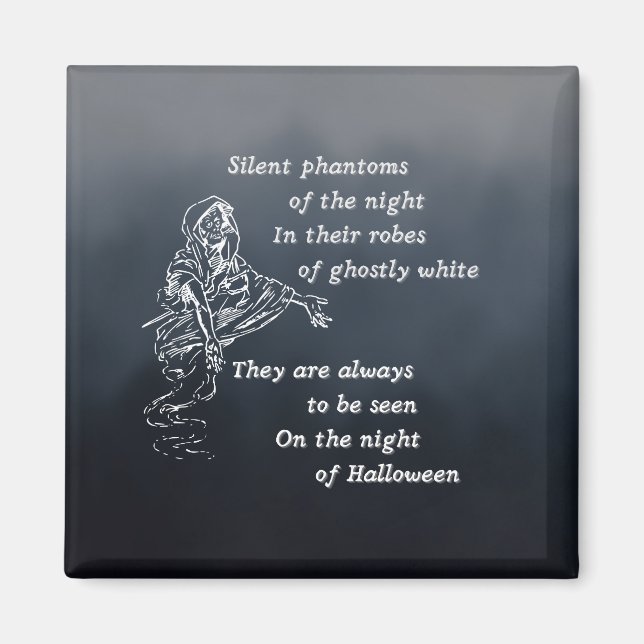 Imán Fantasmas silenciosos de la noche - Halloween vint (Frente)