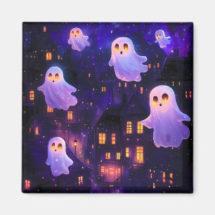 Imán Fantasmas voladores de la medianoche de Halloween 