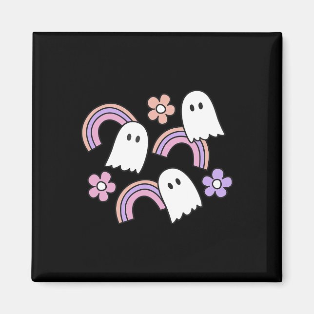 Imán Fantasmas Y Lluvias De Halloween (Frente)