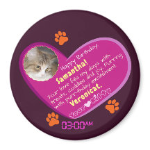 Fantástico mensaje de cumpleaños de un gato a su s