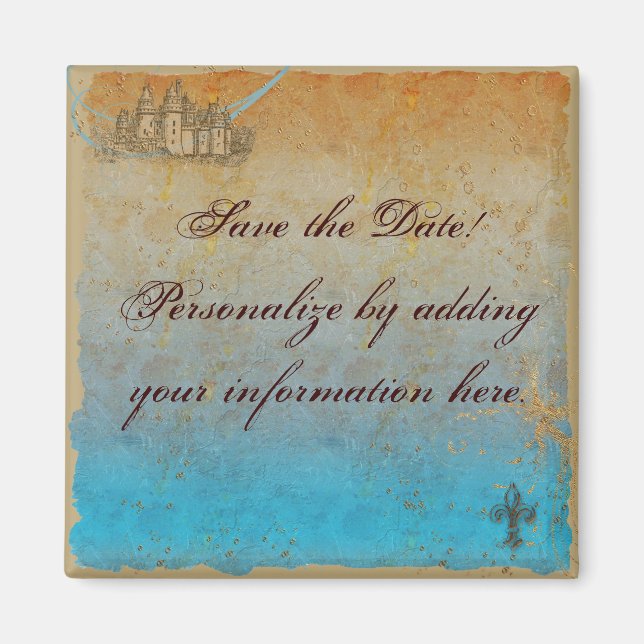 Imán Fantasy Castle Fairy Tale Magnet (Frente)