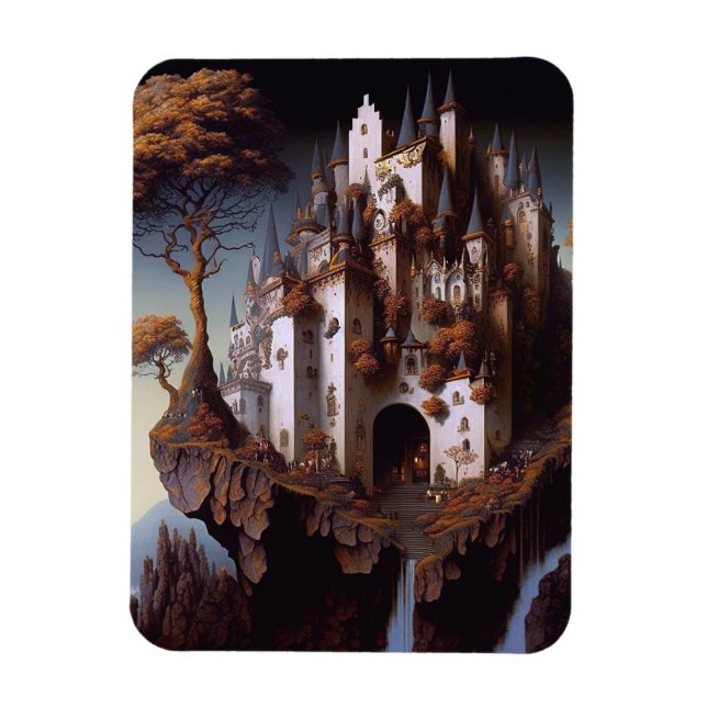 Imán Fantasy Castle Fantasy Art Magnet (Vertical)