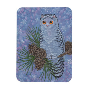 Imán Fantasy Cats Oracle Affirmation - Invierno