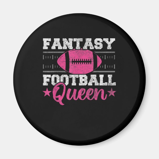 Imán Fantasy Football Queen Funny Game Day Fantasy gift (Frente)