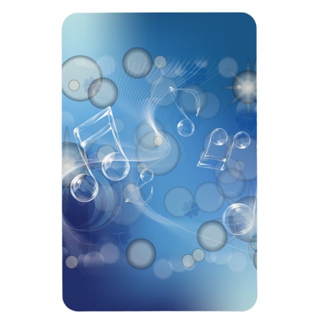 Imán Fantasy Glass Music Notes (Vertical)
