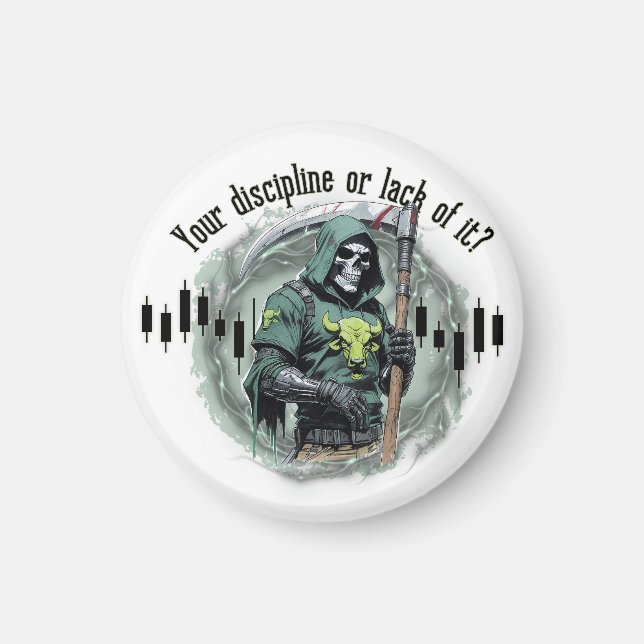 Imán  Fantasy trade design | Grim Reaper |  motivation (Frente)