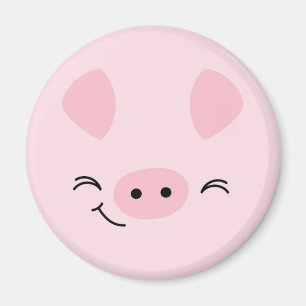 Imán Farm Friends Playful Pig Magnet