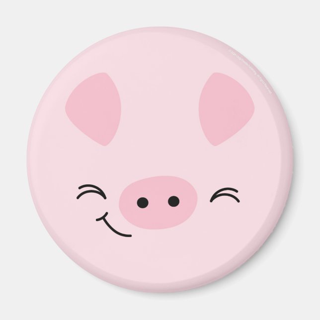 Imán Farm Friends Playful Pig Magnet (Frente)