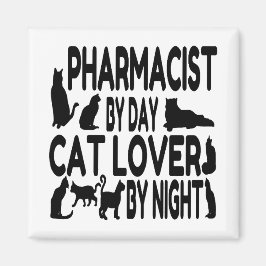 Imán Farmacéutico de Cat Lover