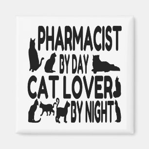 Imán Farmacéutico del amante del gato