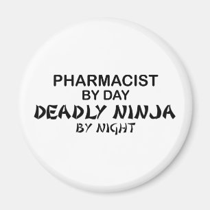Imán Farmacéutico Ninja por noche