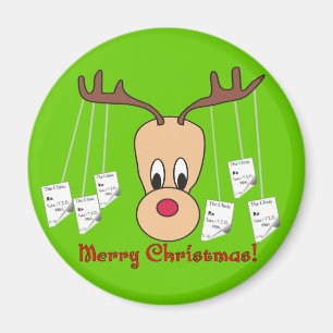 Imán Farmacia de renos Feliz Navidad