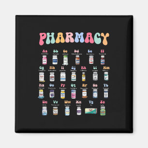 Imán Farmacia Médico Alfabeto De Farmacia