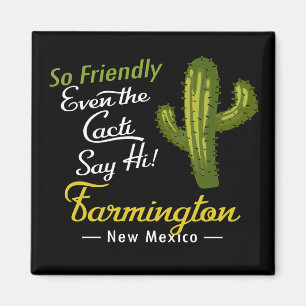 Imán Farmington Cactus Funny Retro