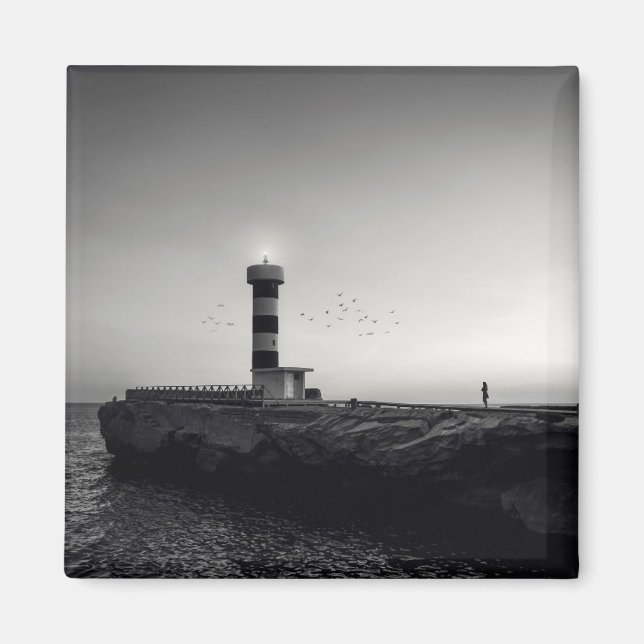 Imán Faro al atardecer (Frente)