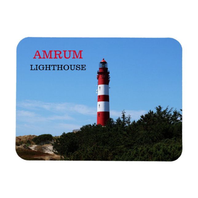 Imán Faro Amrum, Nordfriesland, postal de Alemania (Horizontal)