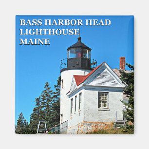Imán Faro Bass Harbour Head, Magnet de Maine Square