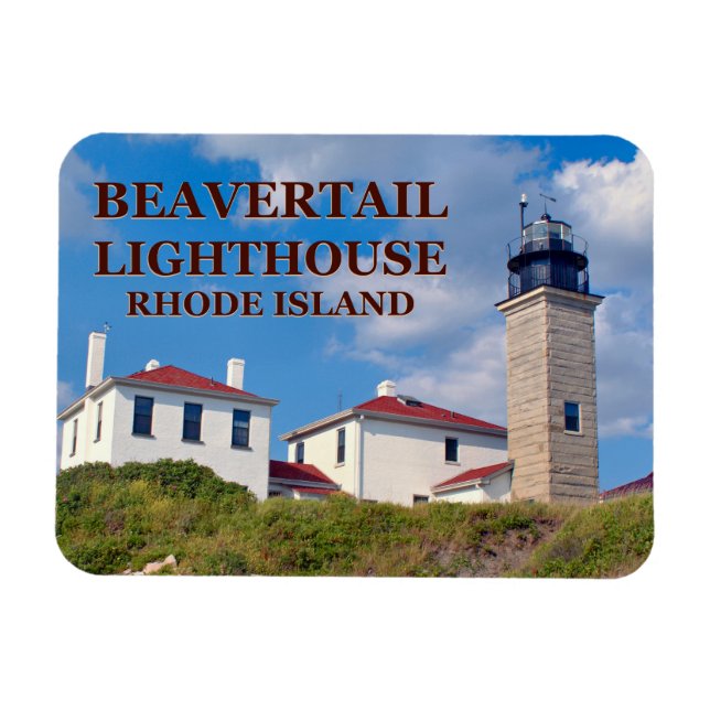 Imán Faro Beavertail, Rhode Island Flexi-Magnet (Horizontal)