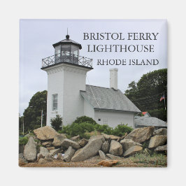 Imán Faro Bristol Ferry Lighthouse, Rhode Island Magnet