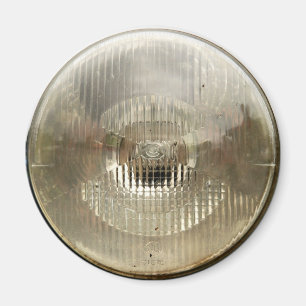 Imán Faro clásico del coche con la lente de cristal