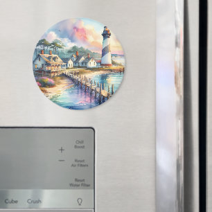 Imán Faro costero y cabañas de playa