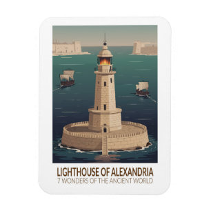 Imán Faro de Alejandría 7 Maravillas del Mundo