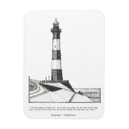 Imán Faro de Breskens Ilustracion Holandés