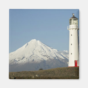 Imán Faro de Cape Egmont y Mt Taranaki / Mt