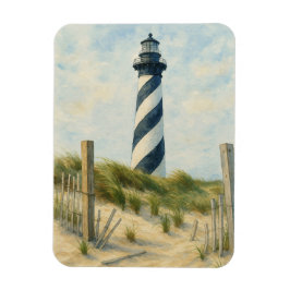 Imán Faro de Cape Hatteras Acuarela