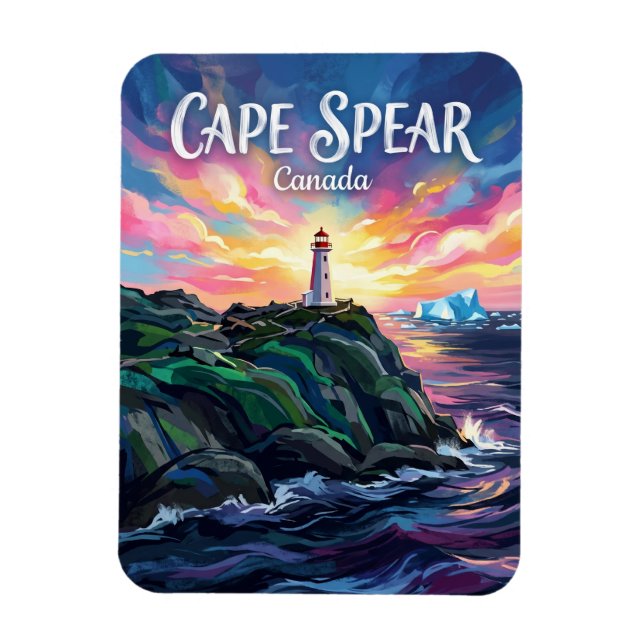 Imán Faro de Cape Spear Canadá (Vertical)