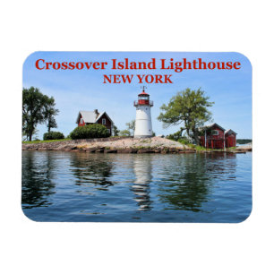 Imán Faro de Crossover Island, New York Flexi-Magnet