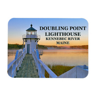 Imán Faro de Doubling Point, Isla Arrowsic, Maine