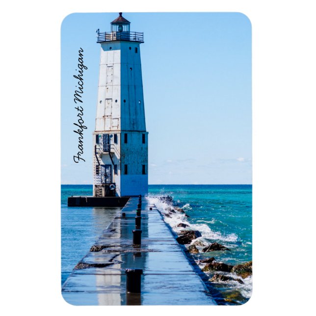 Imán Faro de Frankfort Michigan (Vertical)