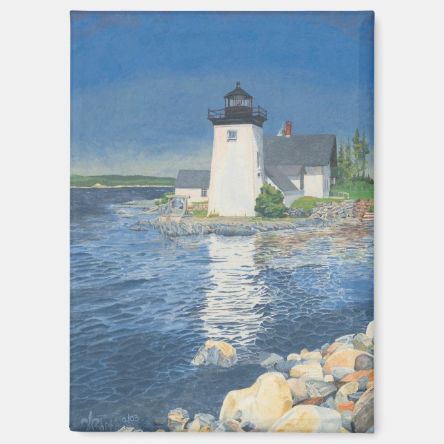 Imán Faro de Grindle Point (Anverso)