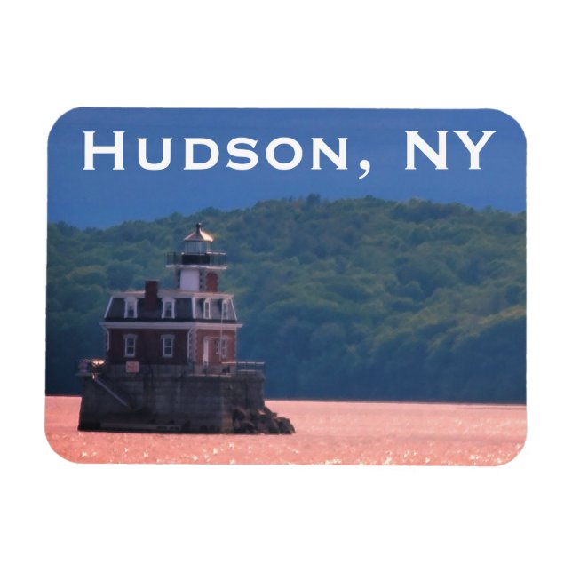 Imán Faro de Hudson Athens - Hudson City Light, NY M (Horizontal)