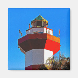 Imán Faro de la ciudad del puerto de Hilton Head Island