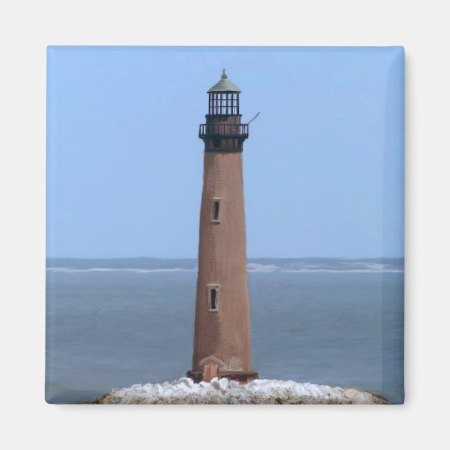 Imán faro de la isla de arena (Frente)