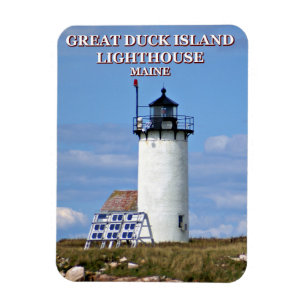 Imán Faro de la Isla del Pato Grande, Maine