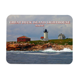 Imán Faro de la Isla del Pato Grande, Maine