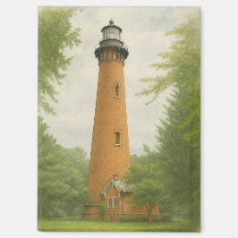Imán Faro de la playa de Currituck acuarela