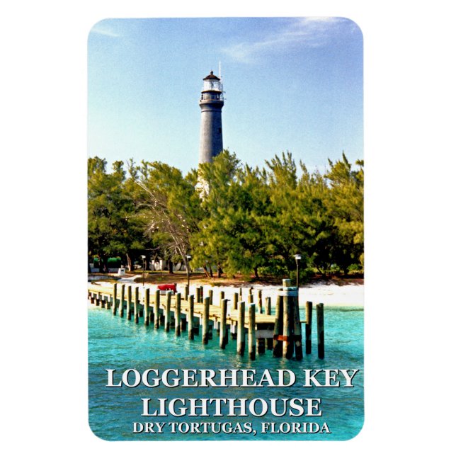 Imán Faro de Loggerhead Key, Dry Tortugas Florida (Vertical)