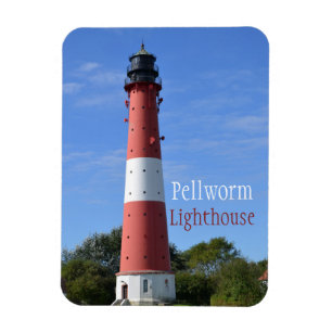 Imán Faro de lombrices de algas, isla de lombrices de a