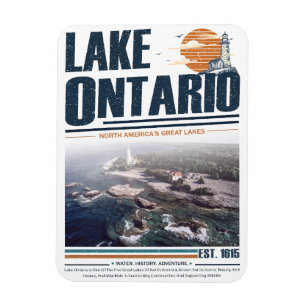 Imán Faro de los Grandes Lagos del Lago Ontario Vintage