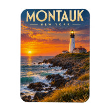 Faro de Montauk Point al atardecer Nueva York