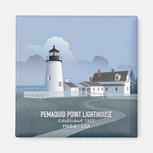 Imán Faro de Pemaquid Point (Frente)