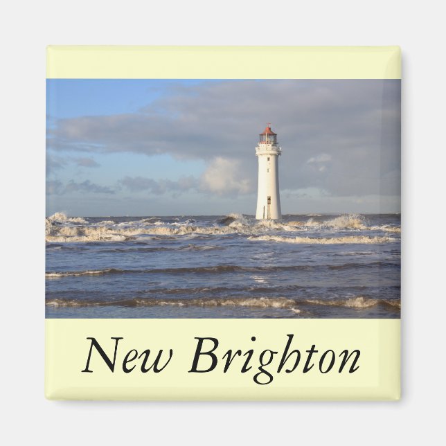 Imán Faro de Perch Rock, New Brighton (Frente)