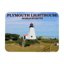 Imán Faro de Plymouth, "el Gurnet" Massachusetts