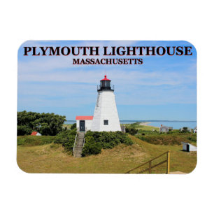 Imán Faro de Plymouth, "el Gurnet" Massachusetts