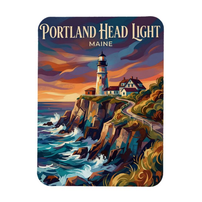 Imán Faro de Portland Head EE. UU. (Vertical)