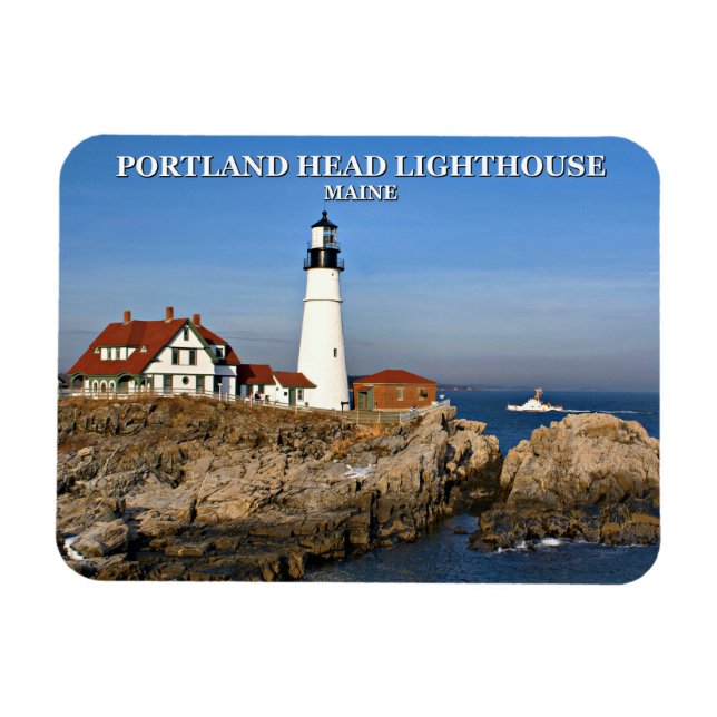 Imán Faro de Portland Head, Maine (Horizontal)